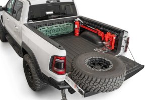 Ram TRX Bed Side Molle Panels - Passenger - Addictive Desert Designs - Full Set - Hammer Black - `21-`23